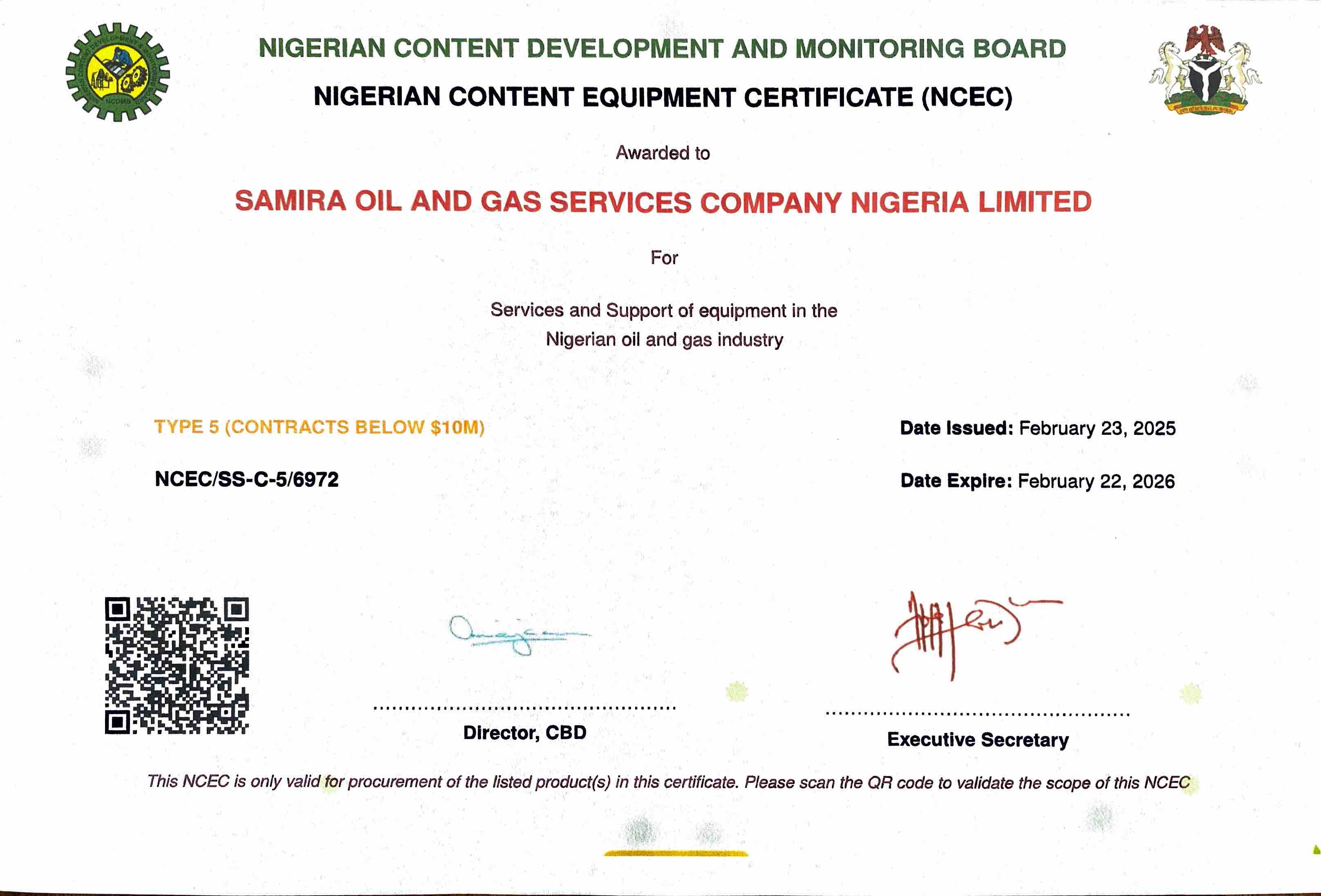 Nigeria Content Equipment Image